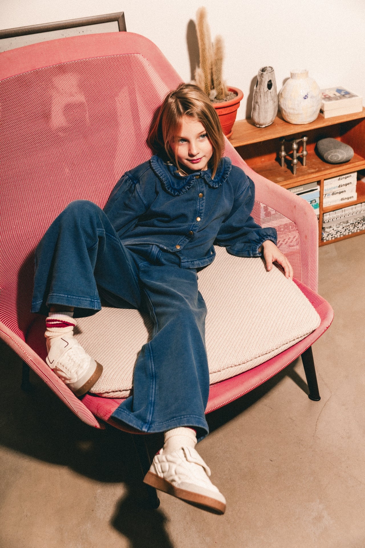 Denim sweat wide leg Dori