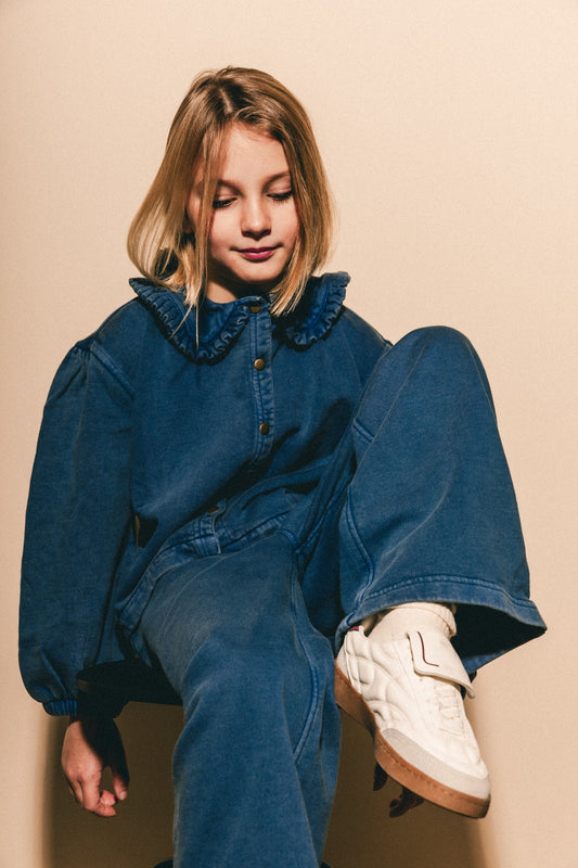 Denim sweat wide leg Dori