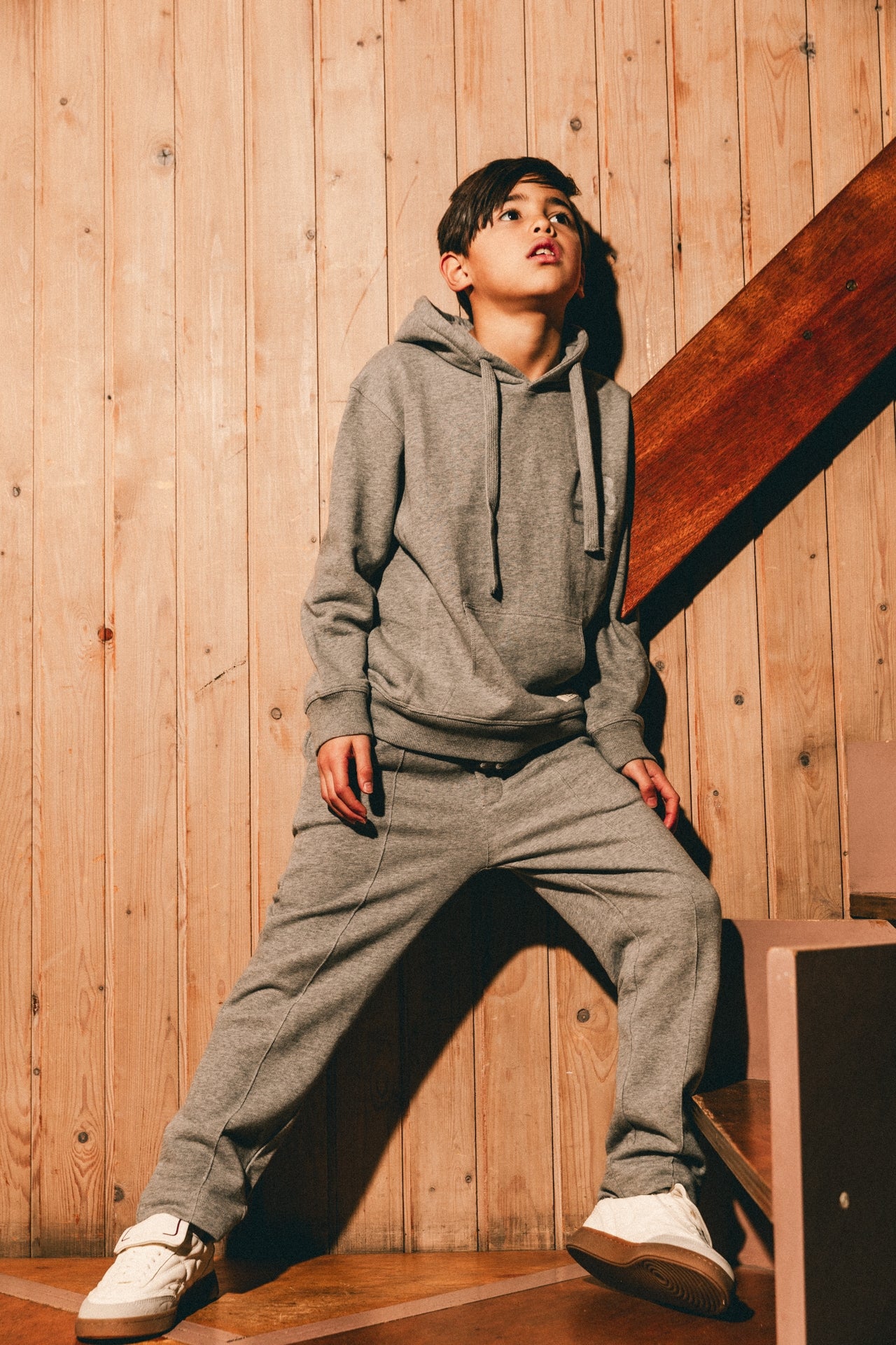 Zachte jogger grijs melange Misato