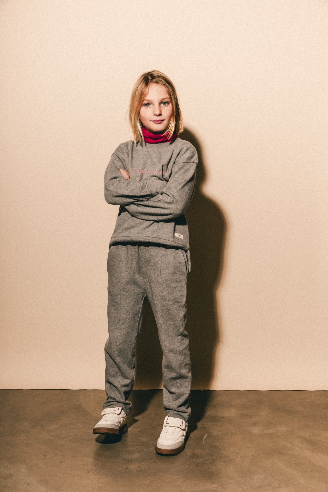 Zachte jogger grijs melange Misato