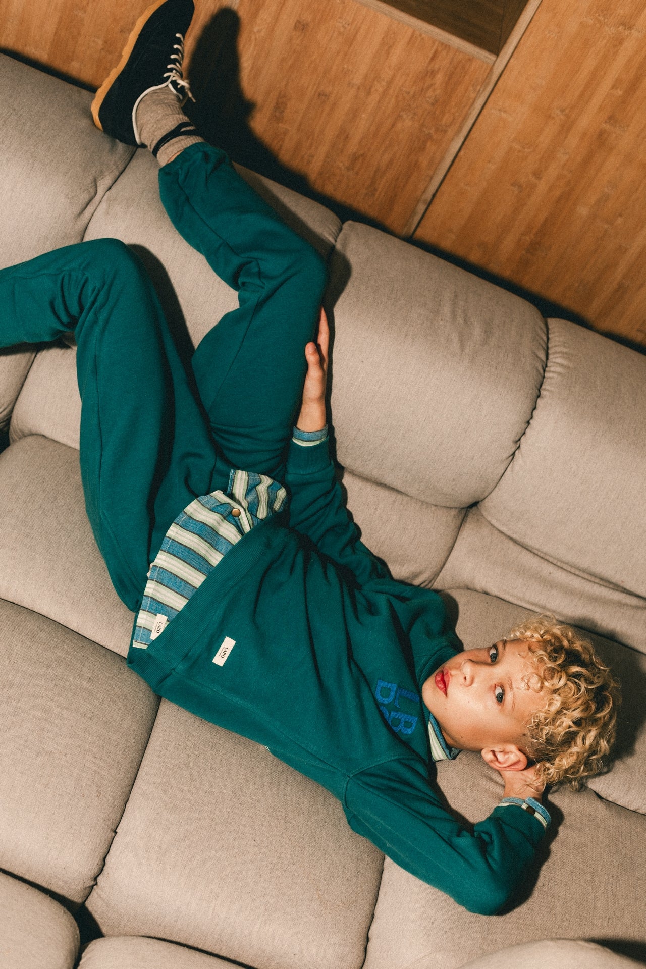 Zachte joggingsbroek donker groen Yashio