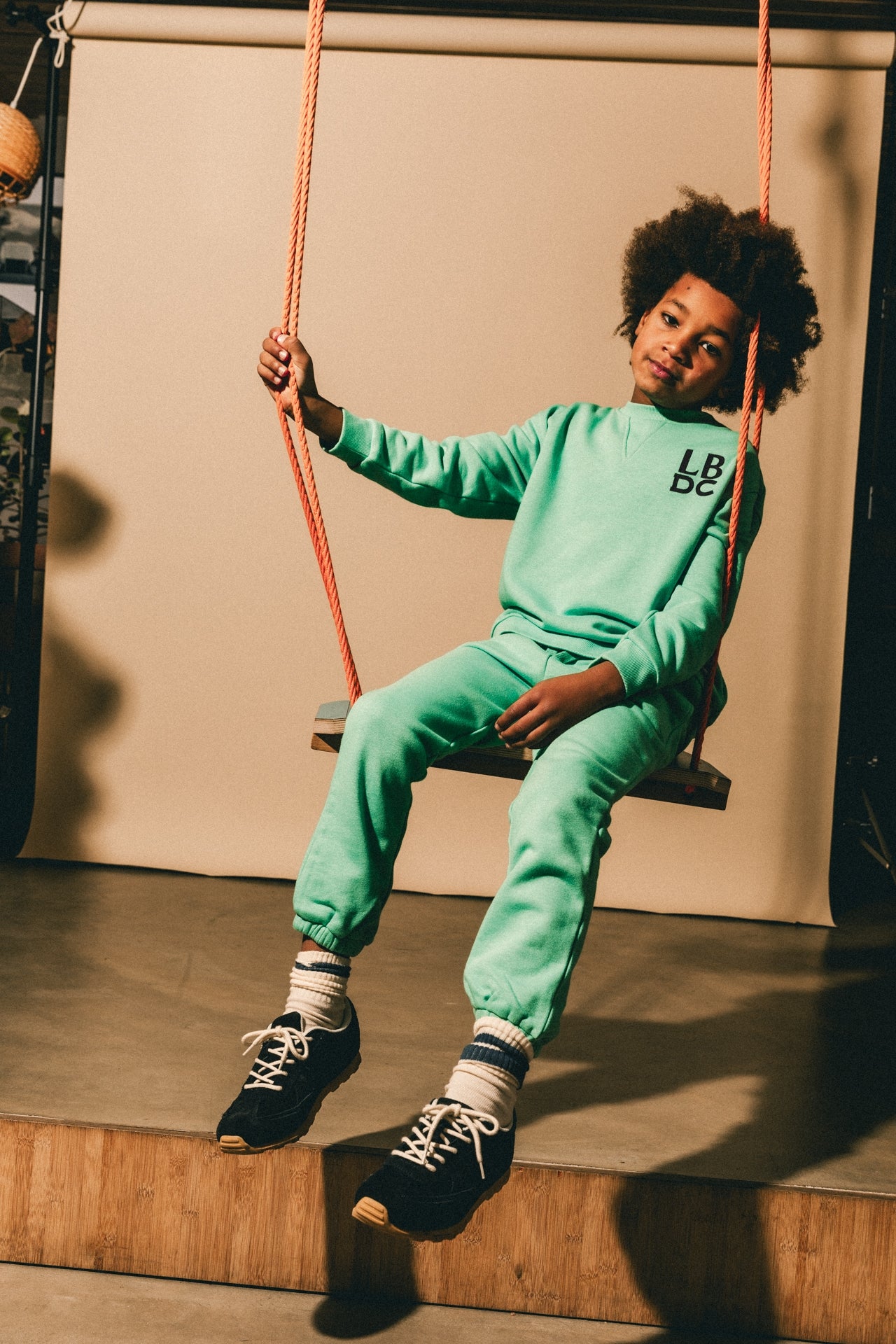 Zachte joggingsbroek licht groen Yashio