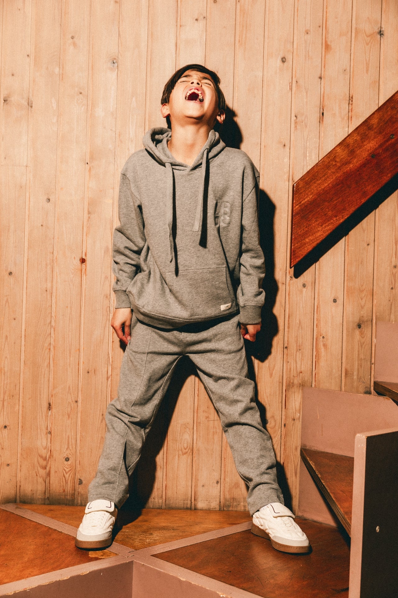 Hoodie trui grijs Hanno