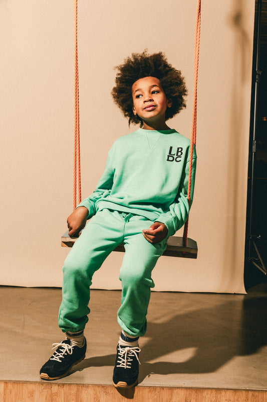 Zachte sweat trui Tokio licht groen