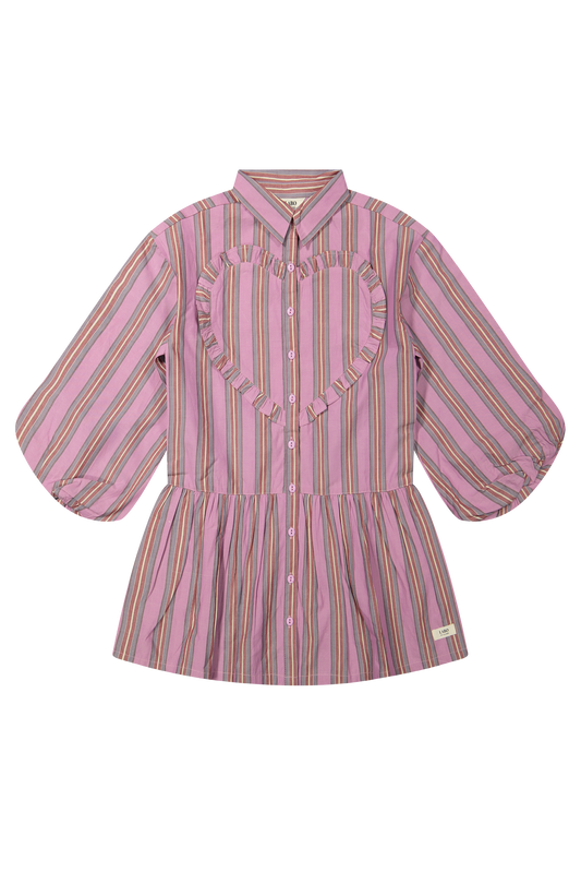 Streepjes jurk van katoen Rainbow