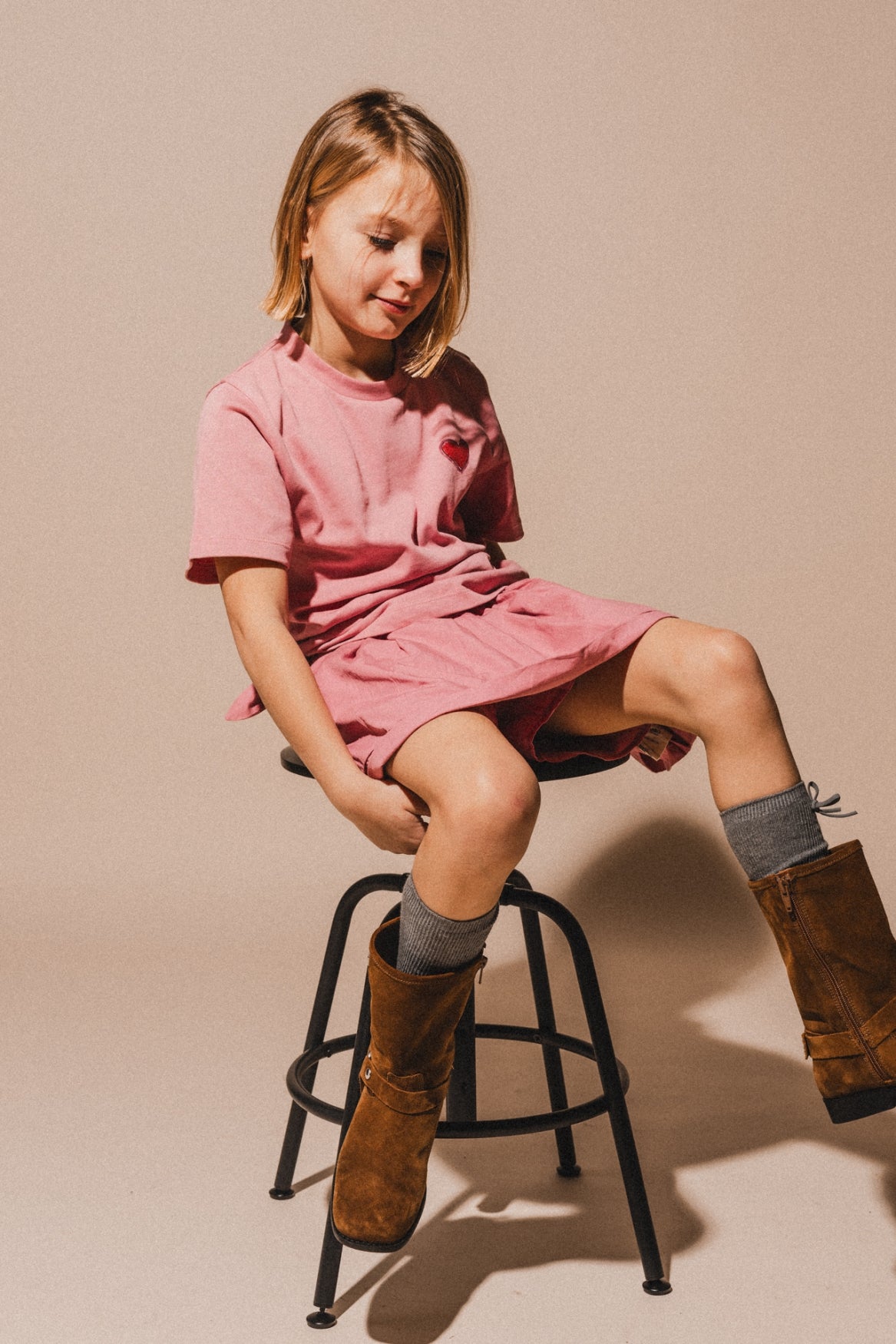Bari t-shirt | Pink mulberry
