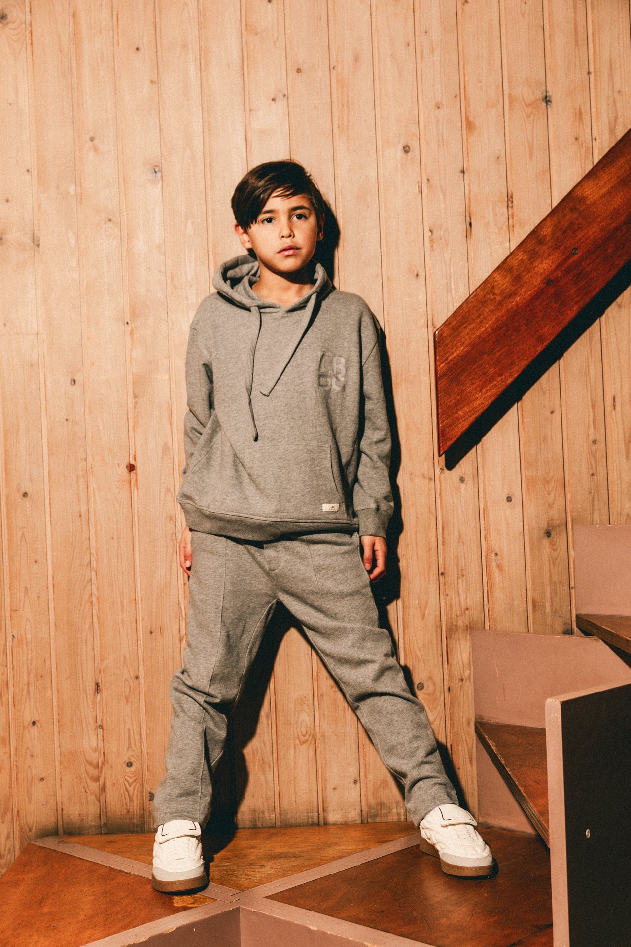 Zachte jogger grijs melange Misato